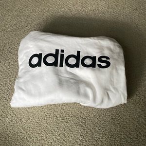 women’s white and black adidas hoodie